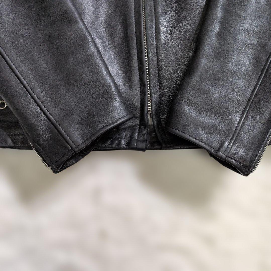 極美品　ショット　シングルライダース　641ボアライナー付　38　M〜L　黒