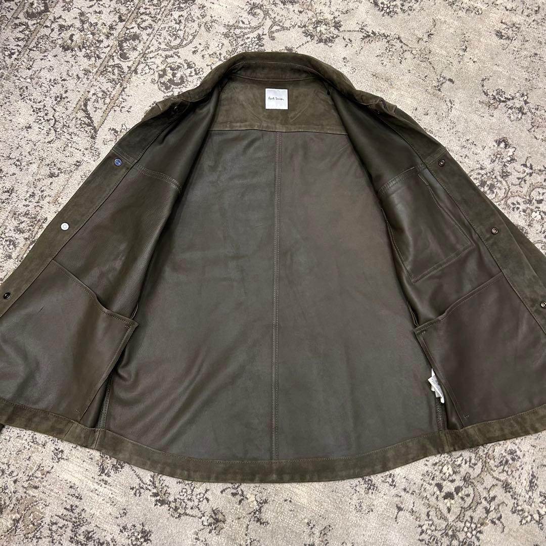 Paul Smith 22AW ゴートレザー シャツブルゾン　M ヤギ　スエード