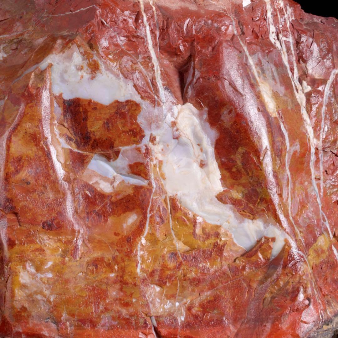 佐渡 錦紅石 錦石 赤玉石 台座付 3.1kg 水石 鑑賞石 天然石 盆石 飾石