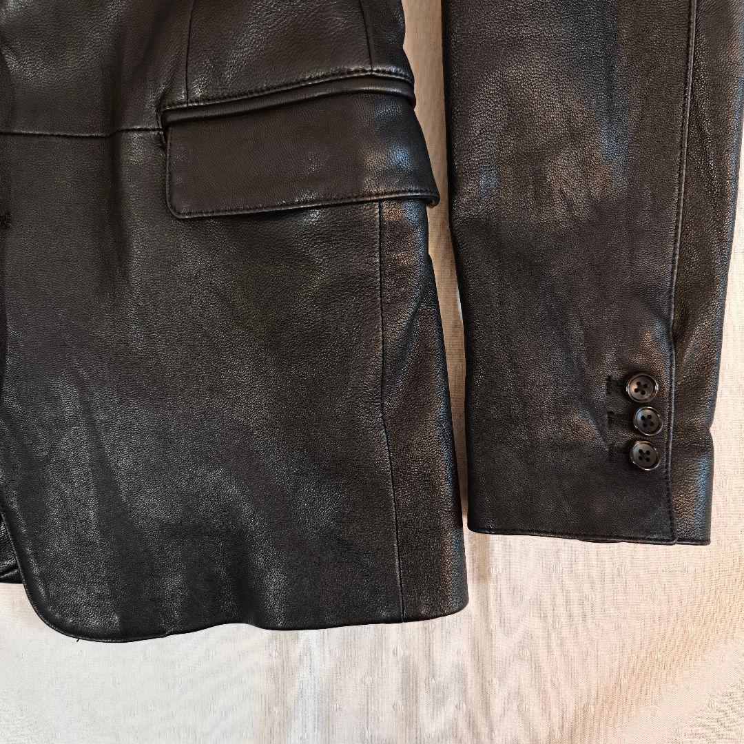 ​【美品】5351 POUR LES HOMMES 山羊革テーラード 48