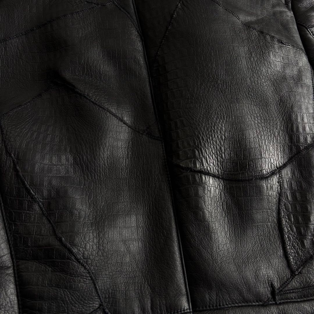 ジャケット・アウター 00s TORNADO MART patchwork mouton jacket