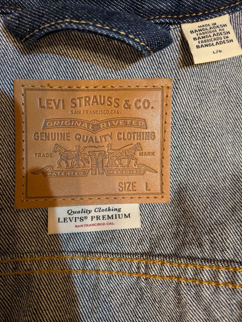 【試着のみ】Levi's Premium☆デニムジャケット L 濃紺