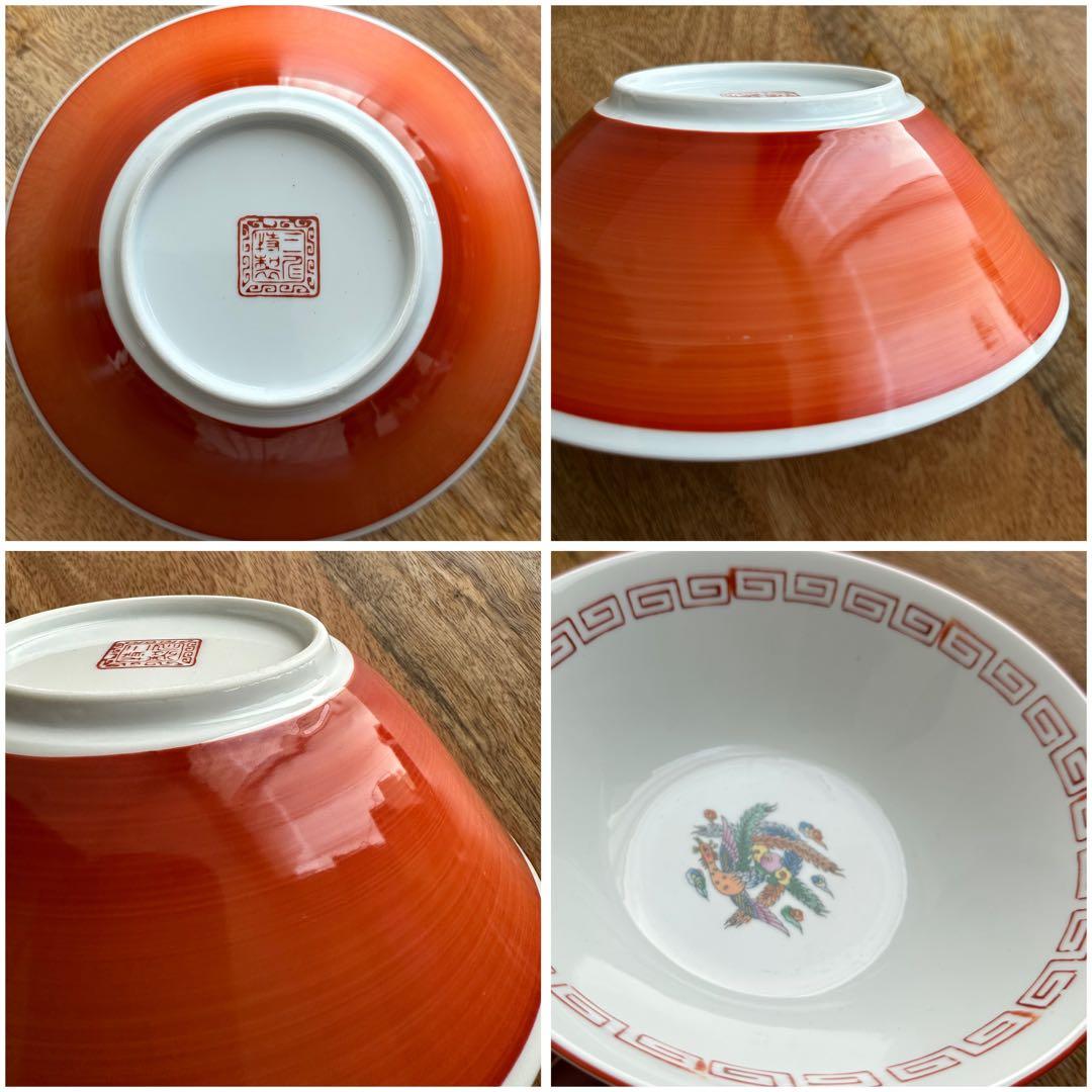 ◼️出品4/7(火)迄◼️骨董品◼️ラーメンどんぶり5点セット 鉢 器 昭和レトロ