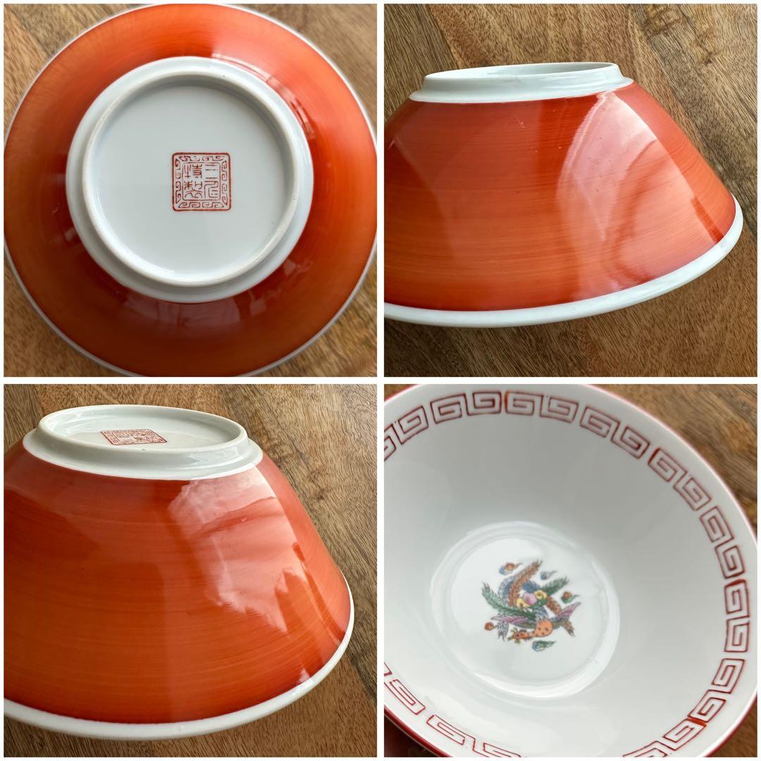 ◼️出品4/7(火)迄◼️骨董品◼️ラーメンどんぶり5点セット 鉢 器 昭和レトロ