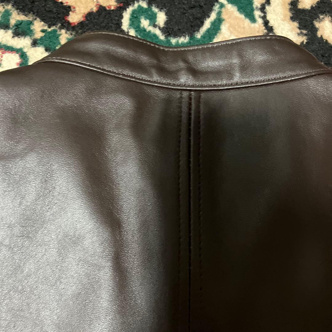 MORGAN HOMME レザー　ジャケット　XL シングルライダース　羊革