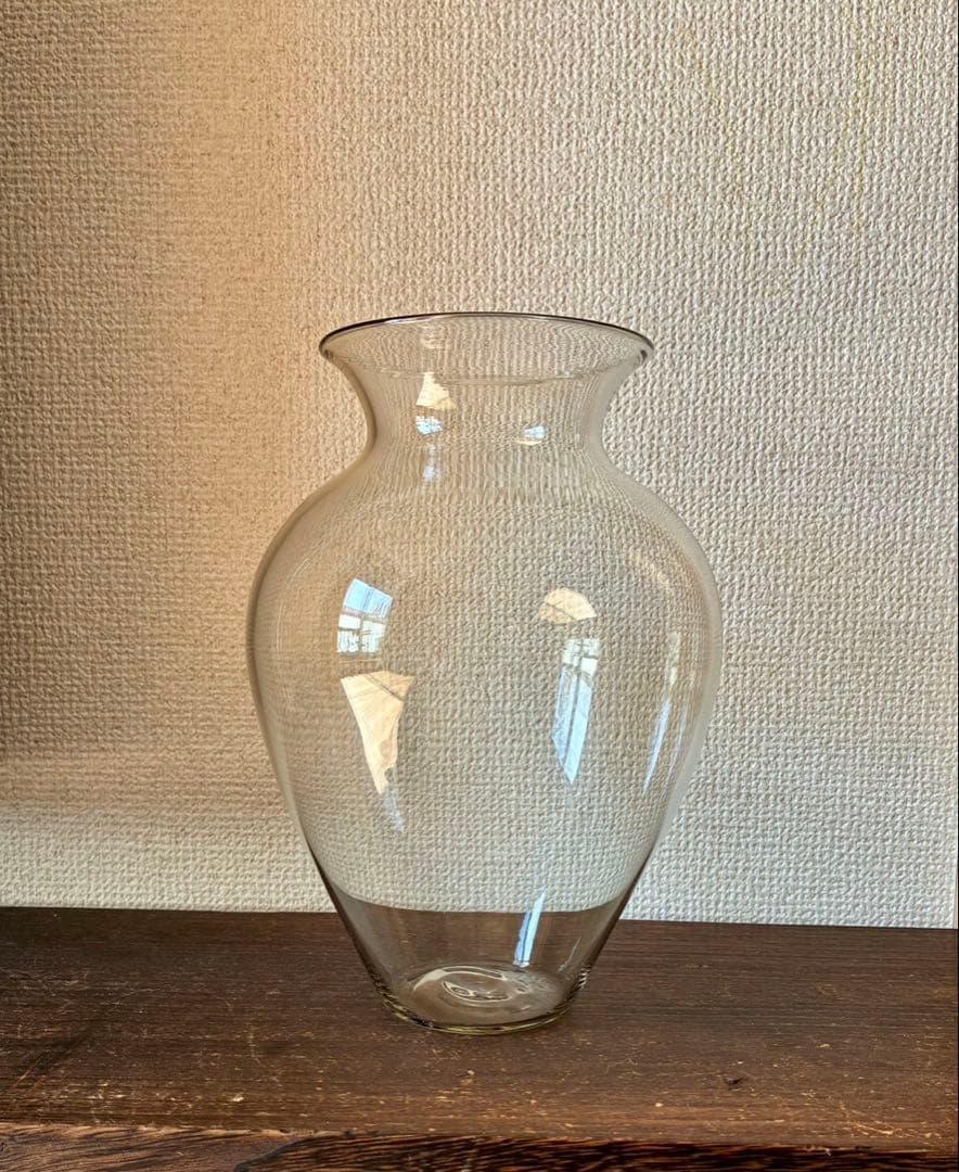 三浦侑子　花器　bamboo glass 美品　スモーク