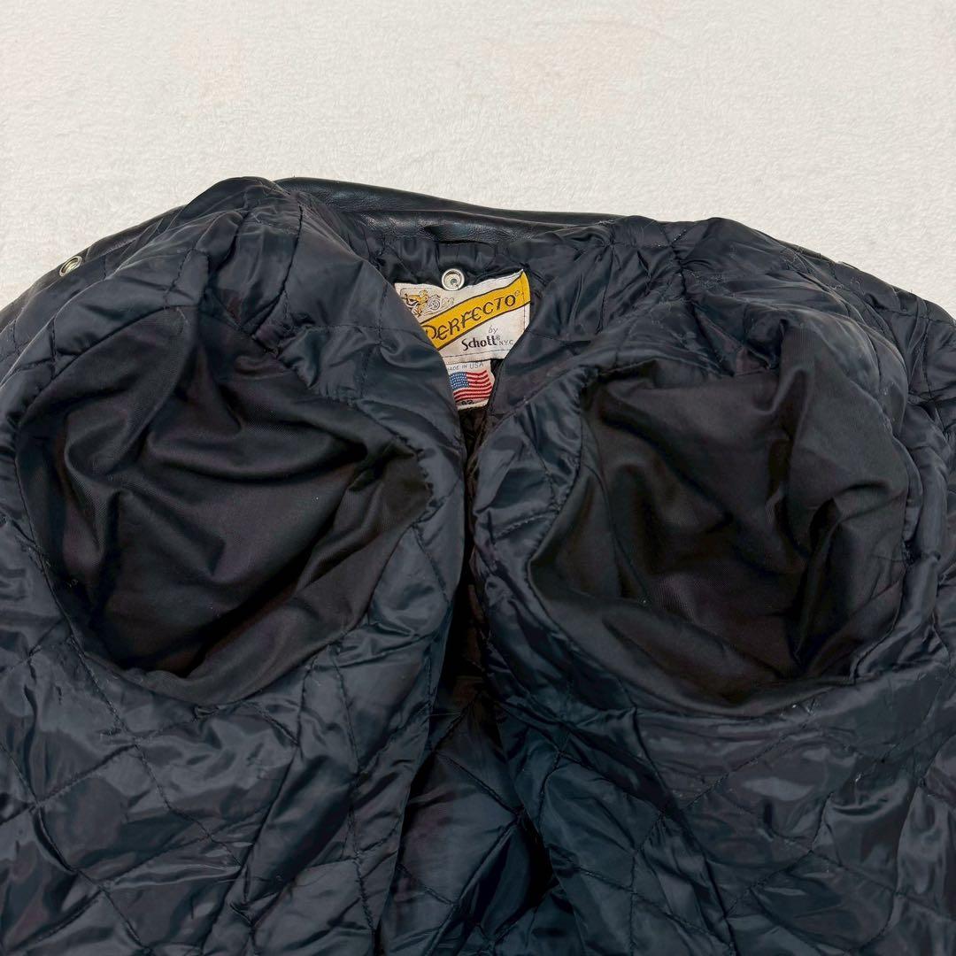 美品 SIZE42 SCHOTT ライダースジャケット 618 バイカータグ