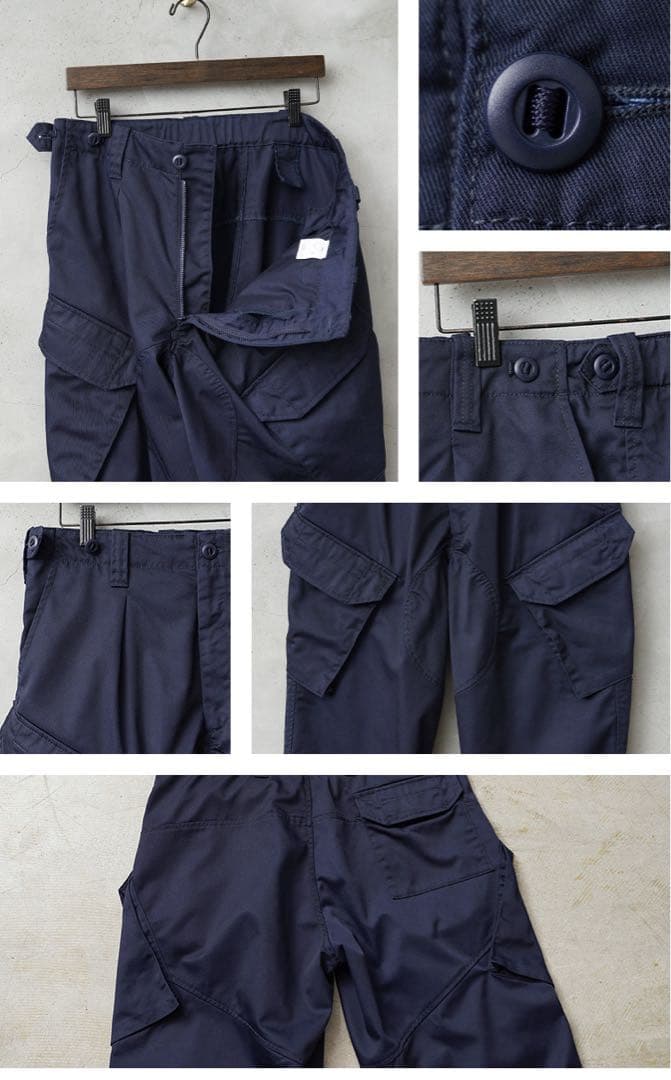 美中古 WAIPER XLイギリス軍 NAVY カーゴパンツ スラント