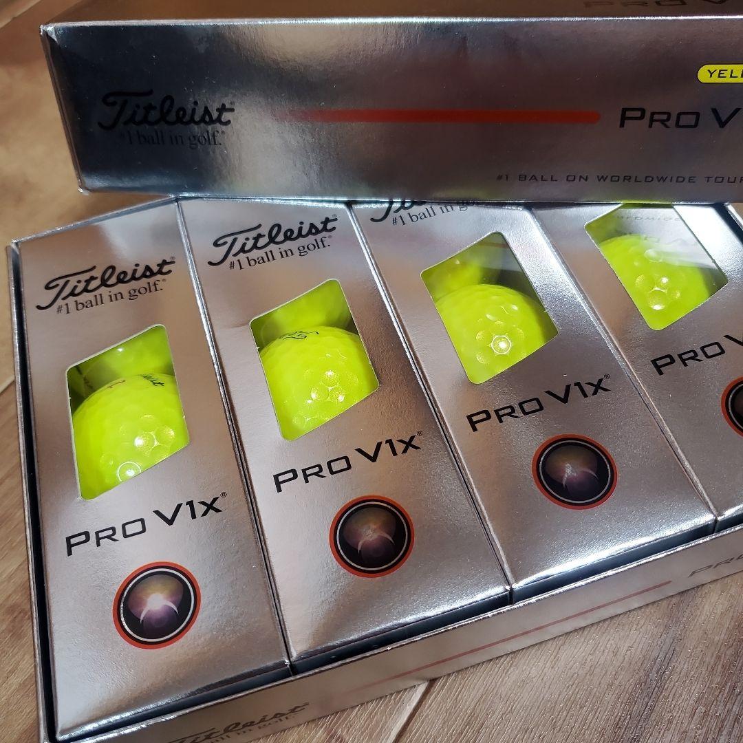 タイトリスト PRO V1X 2025 イエロー １ダース(12球)