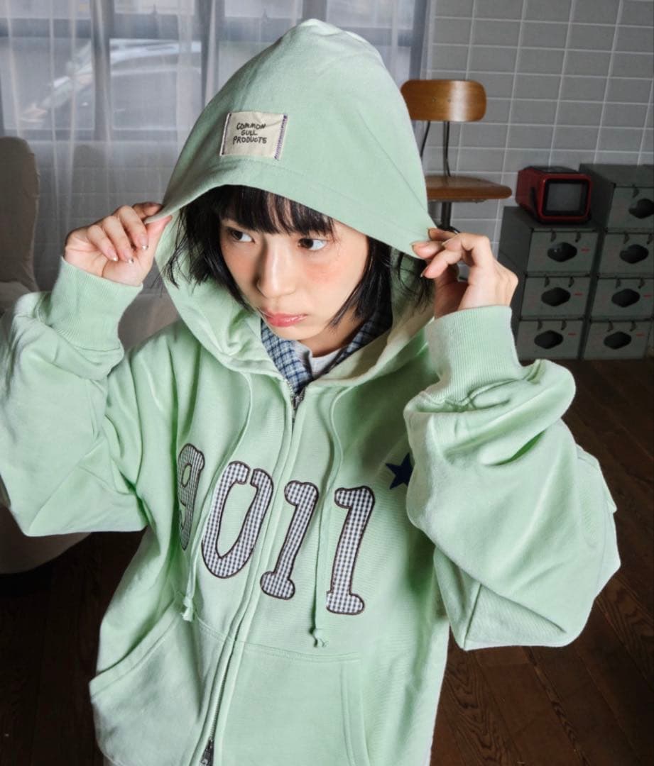 common gull products. zip hoodie ミント L