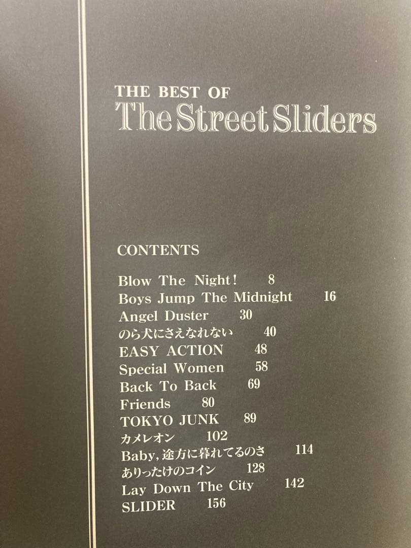 y*i様 THE BEST OF The Street Sliders バンドス