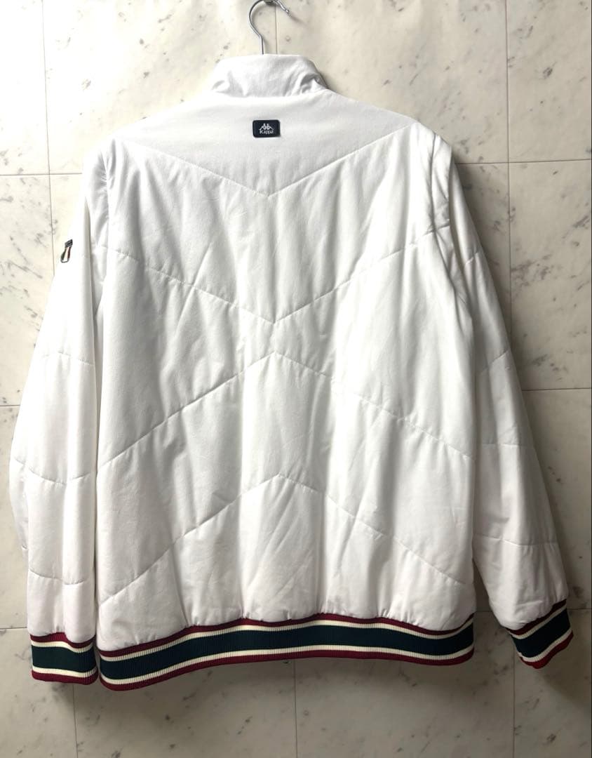 【極美品2WAY】Kappa カッパ 中綿ジャケット ベスト デタッチャブル 白