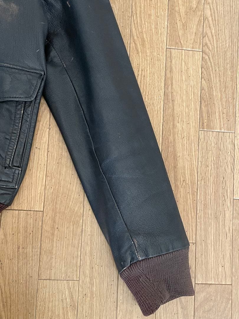 llbean革ジャン　ジッパー壊れ