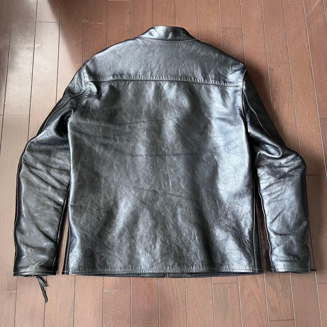 美品 リアルマッコイズ BUCO J-100 馬革 ライダース 黒芯 サイズ44