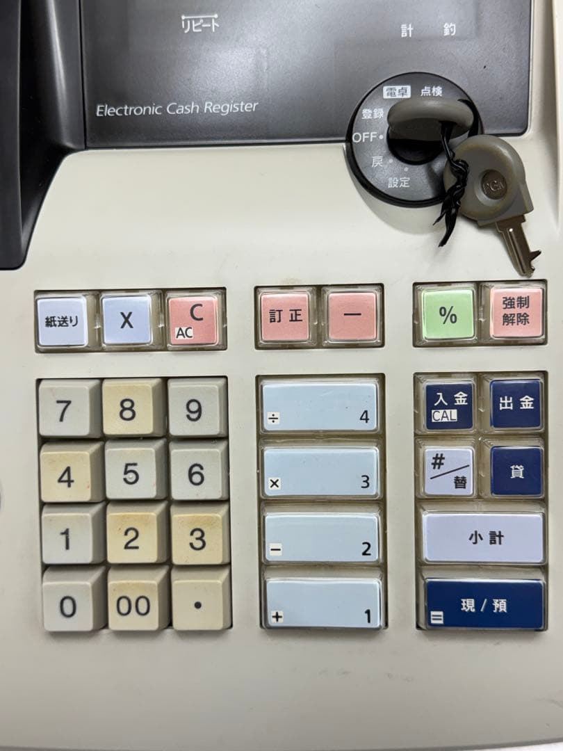 CASIO TE-M80 電子レジスター　傷、汚れあり