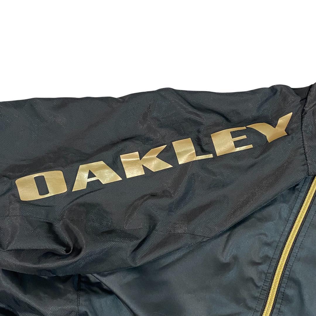 オークリー OAKLEY 裏起毛 ナイロンジャケット L ブラック ゴルフ