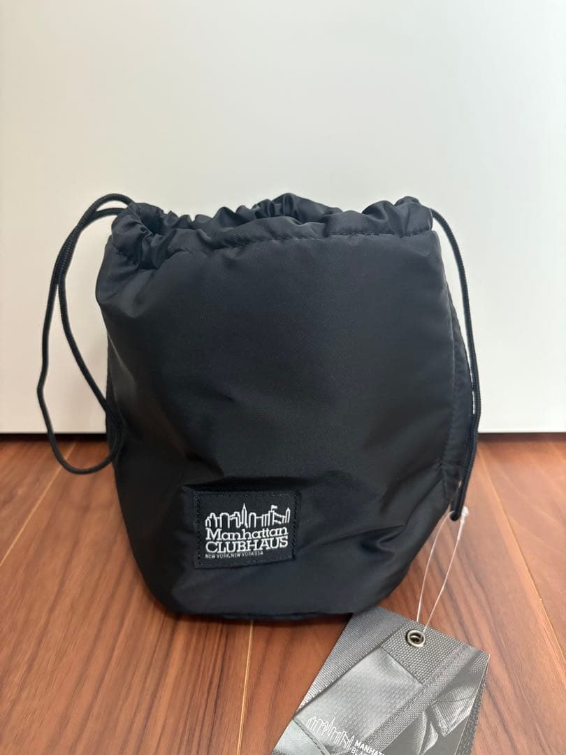 Manhattan Portage x Clubhaus 巾着 ブラック