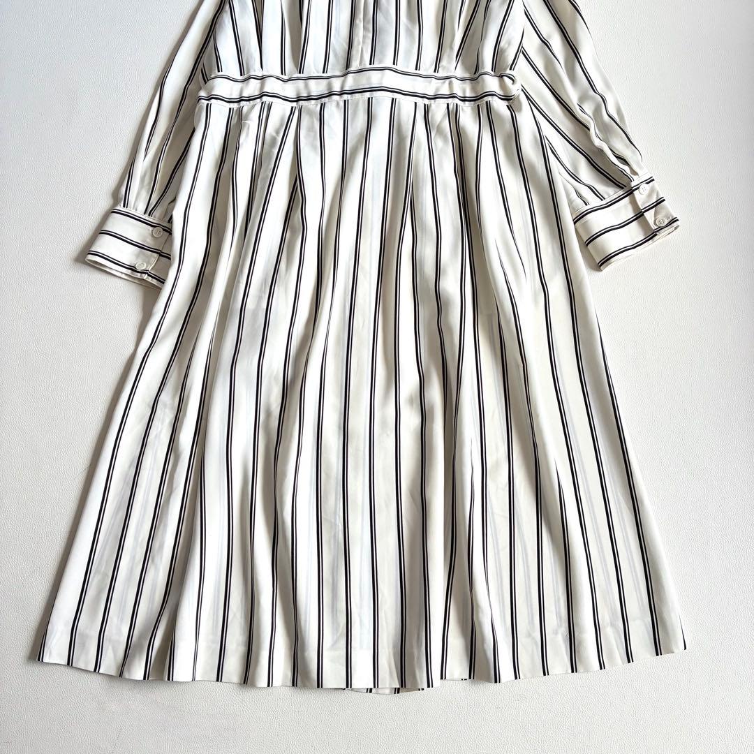 ◆美品◆3万◆Liesse◆ストライプシャツワンピース◆スプリングコート◆F