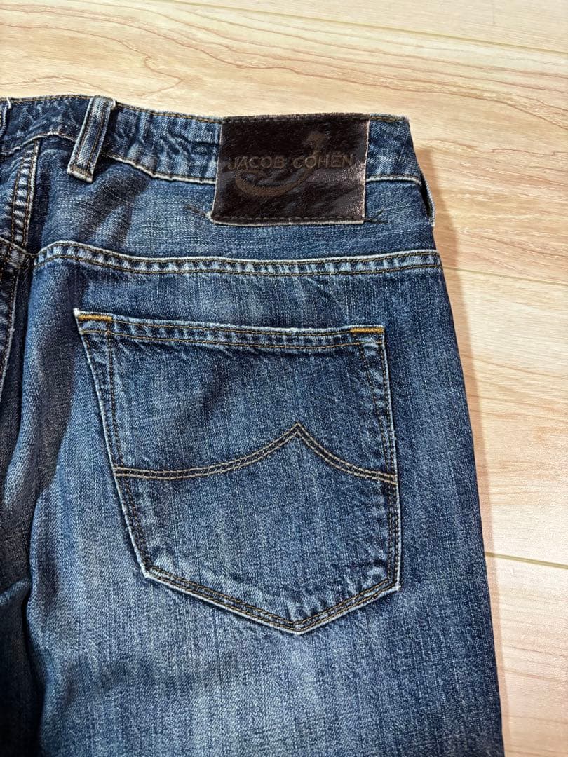 イタリア製 ヤコブコーエン PW613 ビンテージ 加工 デニム パンツ W33