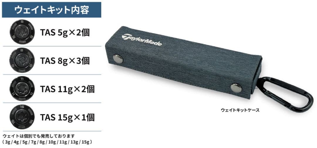 TaylorMade テーラーメイド ウェイトキット QI4D QI35