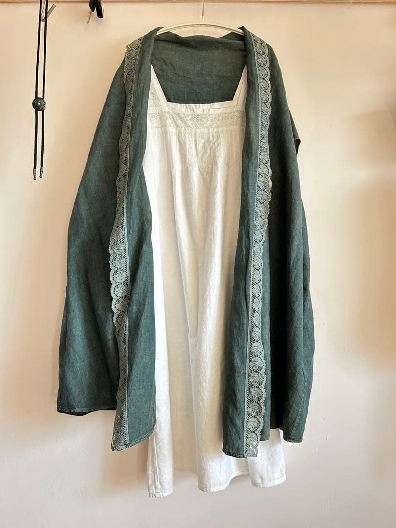 ★*★様 タグ付き 51450円　toujours レース 天然染 インディゴ