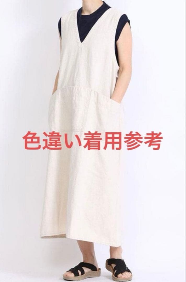 定価26180円 tumuguコットンリネンデニム 2way ジャンパースカート