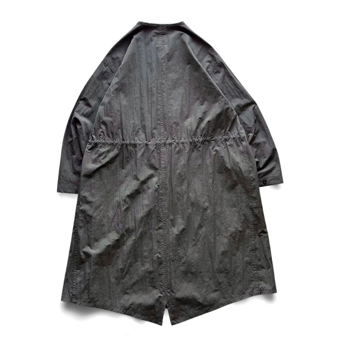 【極美品】orSlow オアスロウ/ノーカラー フィッシュテイル オーバーコート