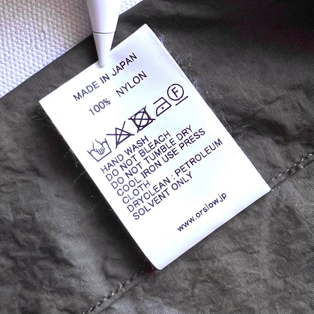 【極美品】orSlow オアスロウ/ノーカラー フィッシュテイル オーバーコート