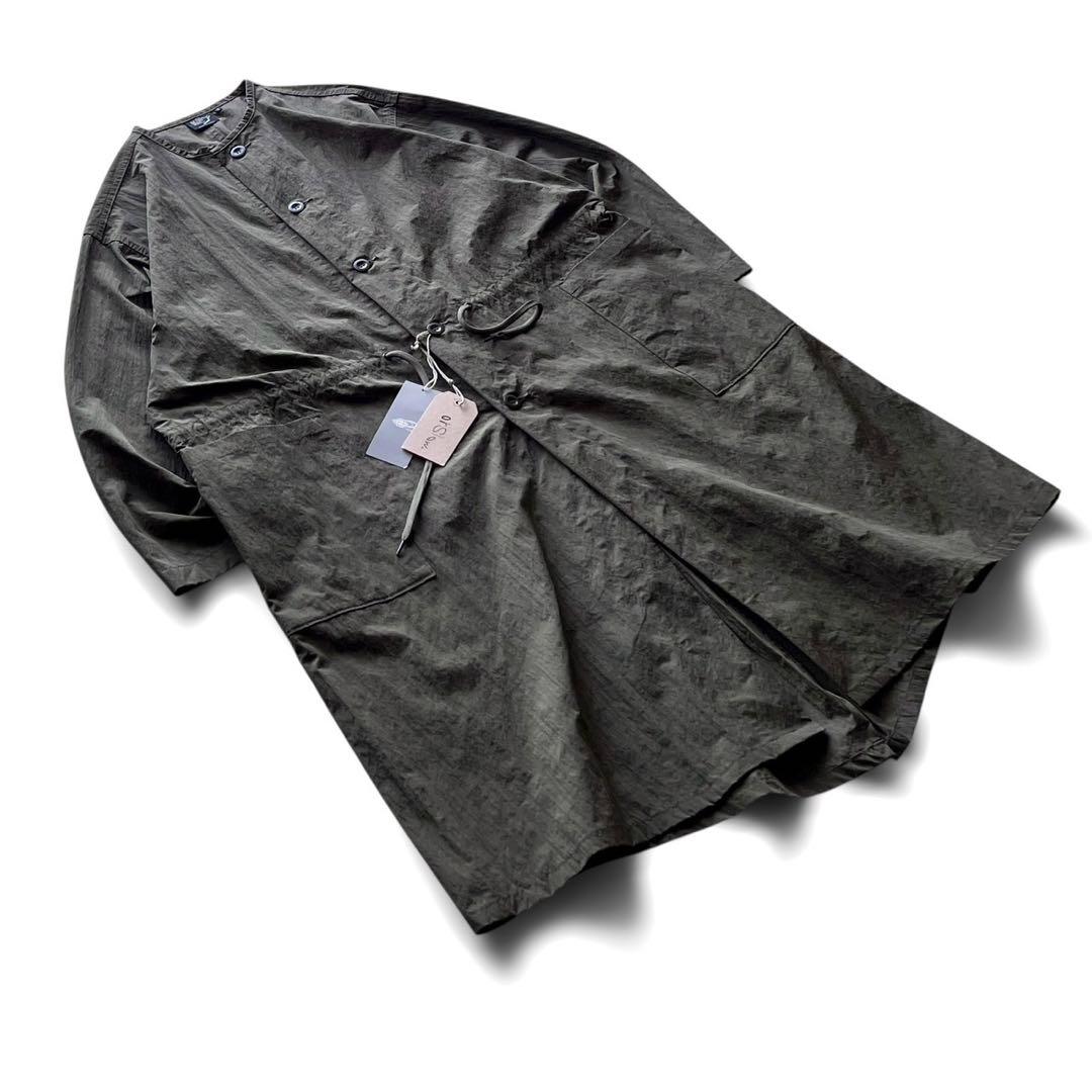 【極美品】orSlow オアスロウ/ノーカラー フィッシュテイル オーバーコート