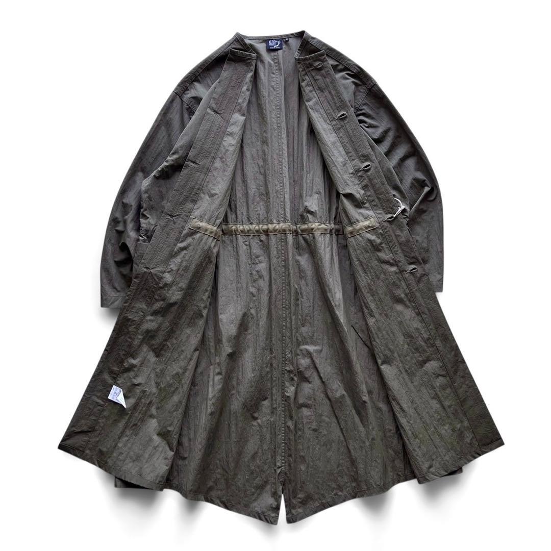 【極美品】orSlow オアスロウ/ノーカラー フィッシュテイル オーバーコート