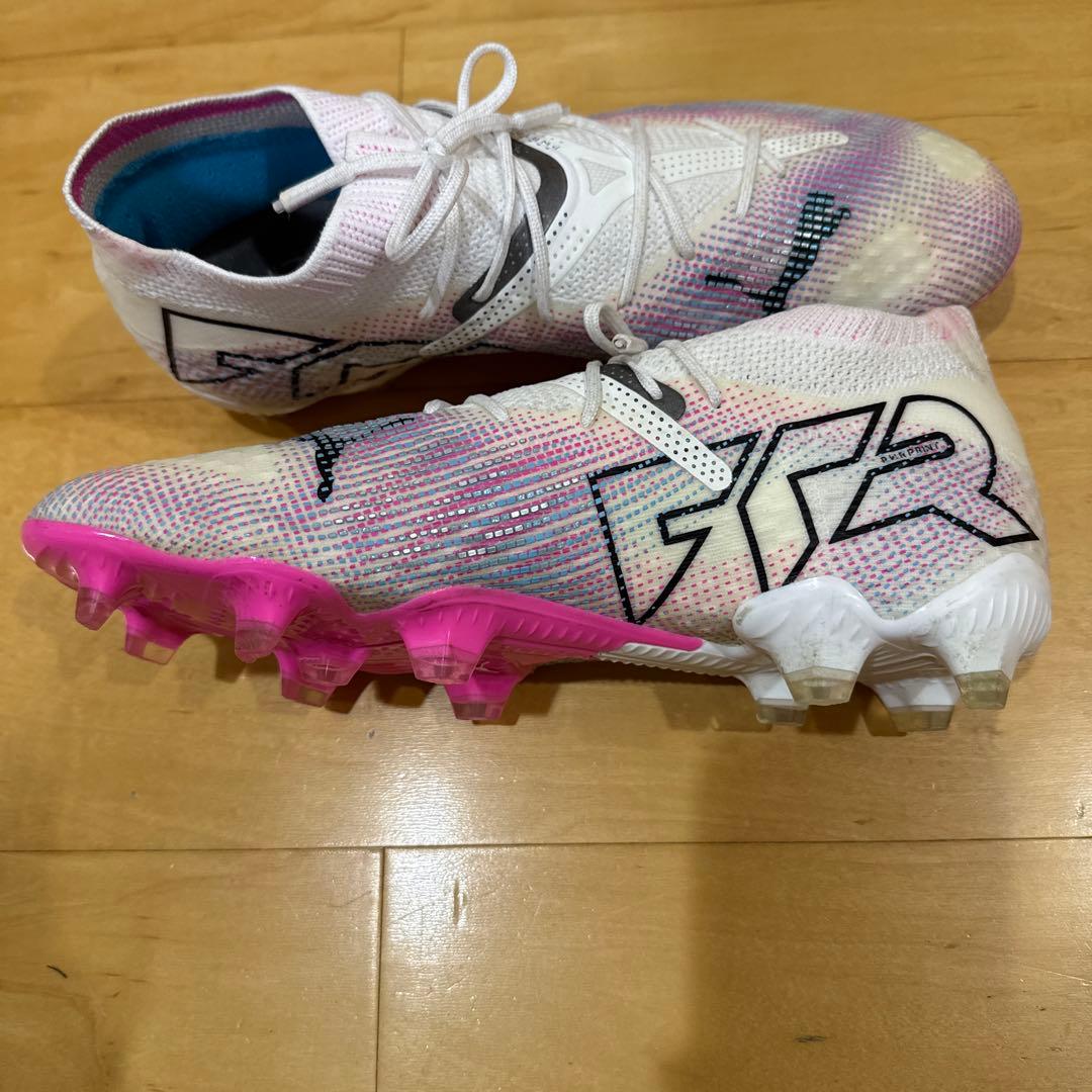 Pumaサッカーシューズ 26.5 フューチャー７アルティメットホワイト/ピンク