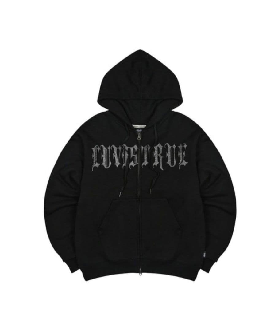 トップス LUVISTRUE MZ 2-WAY GLITTER HOOD ZIP UP