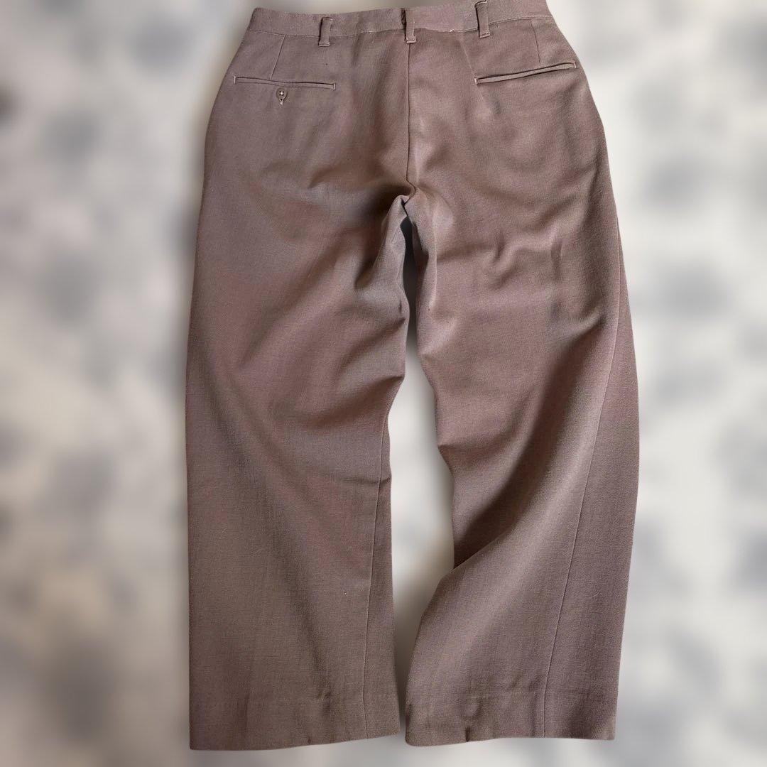 【40s 前半❗️】ウールレーヨンギャバジンスラックス【美品⭕️】
