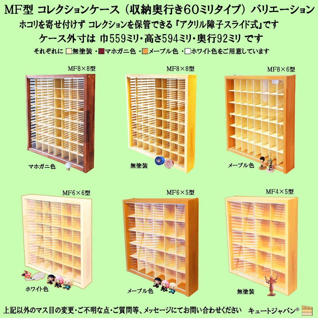 ブラック色全塗装 お猪口 盃 コレクションケース ４８マス アクリル付 日本製