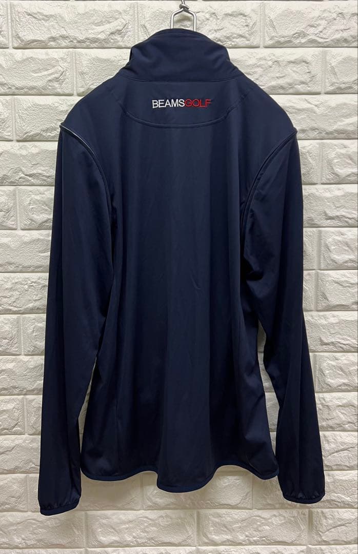 BEAMS GOLF 2WAY エアシャット ジップジャケット 紺 S ネイビー