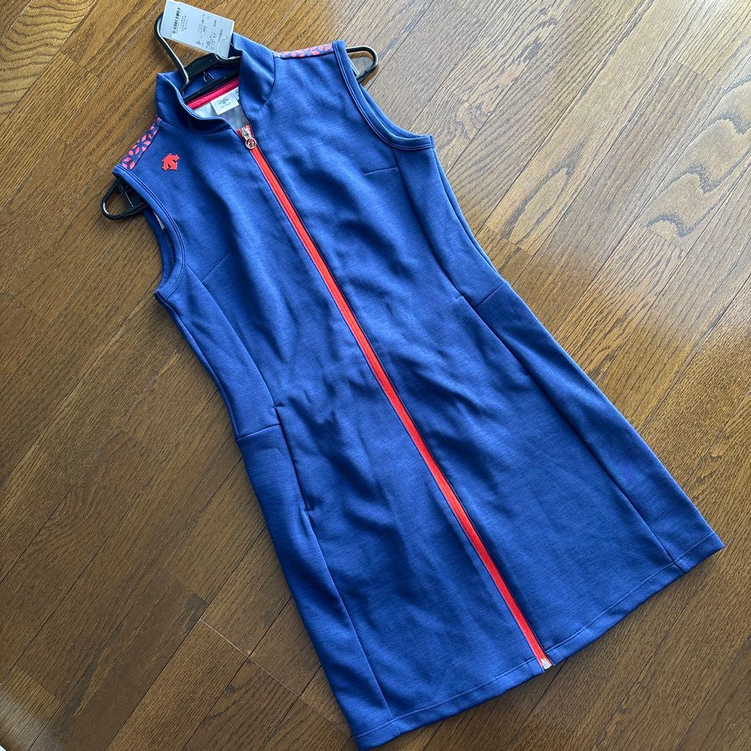 DESCENTE GOLF レディース ワンピース M ネイビー