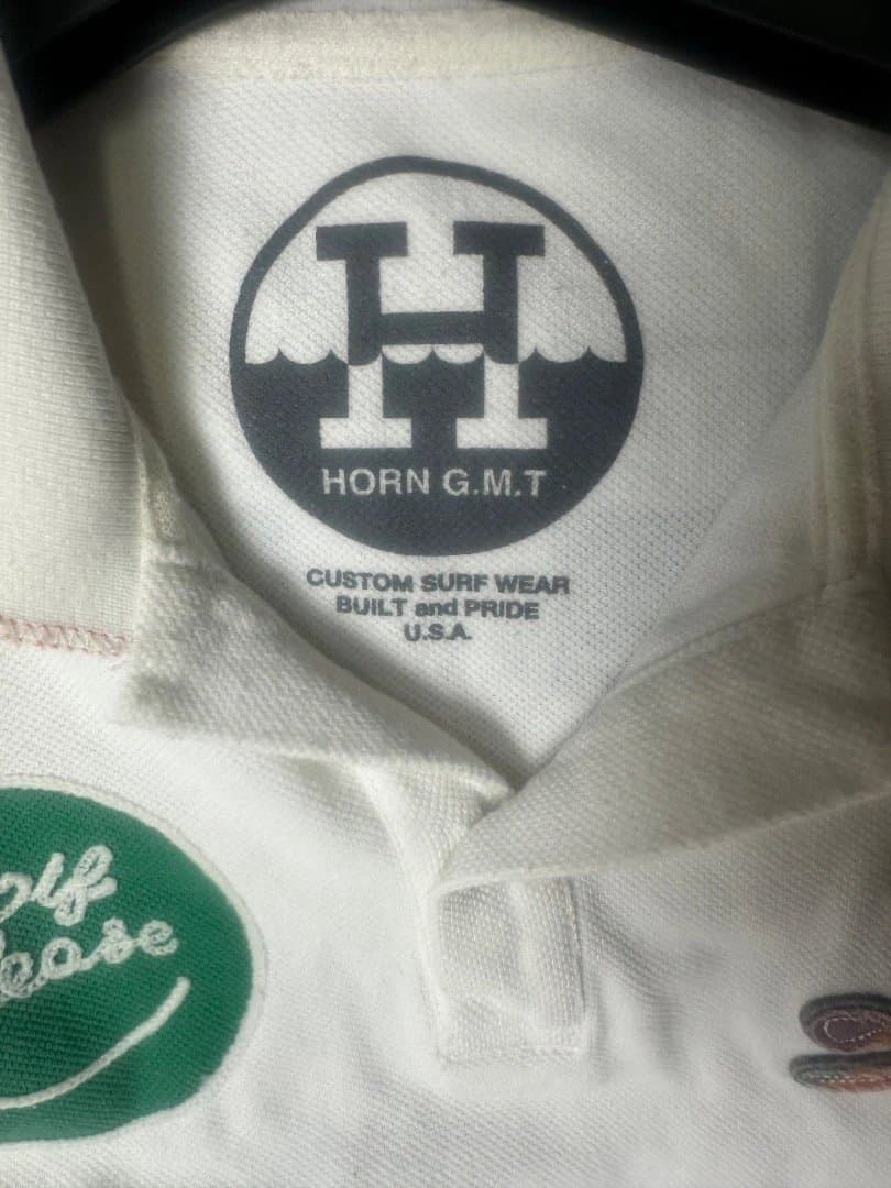 Horn G.M.T. ホワイトポロシャツ　mark&lona