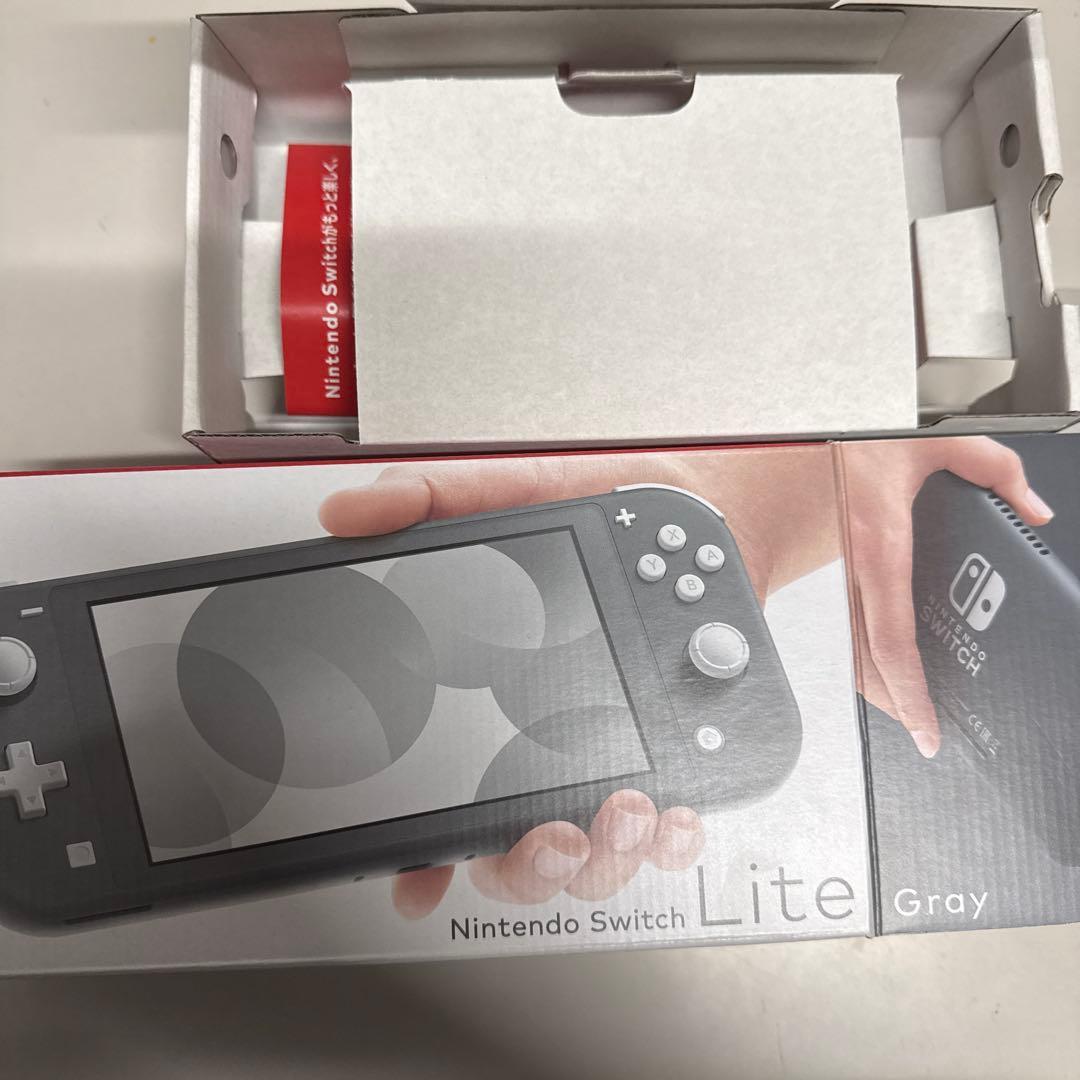 Nintendo Switch Lite グレー　本体　箱付