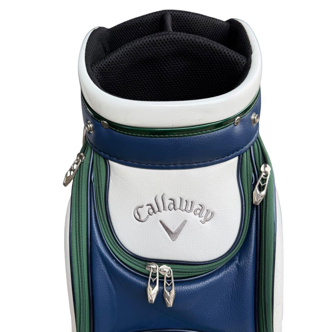 【美品】Callaway キャディバッグ CB201 4分割 ホワイト　グリーン