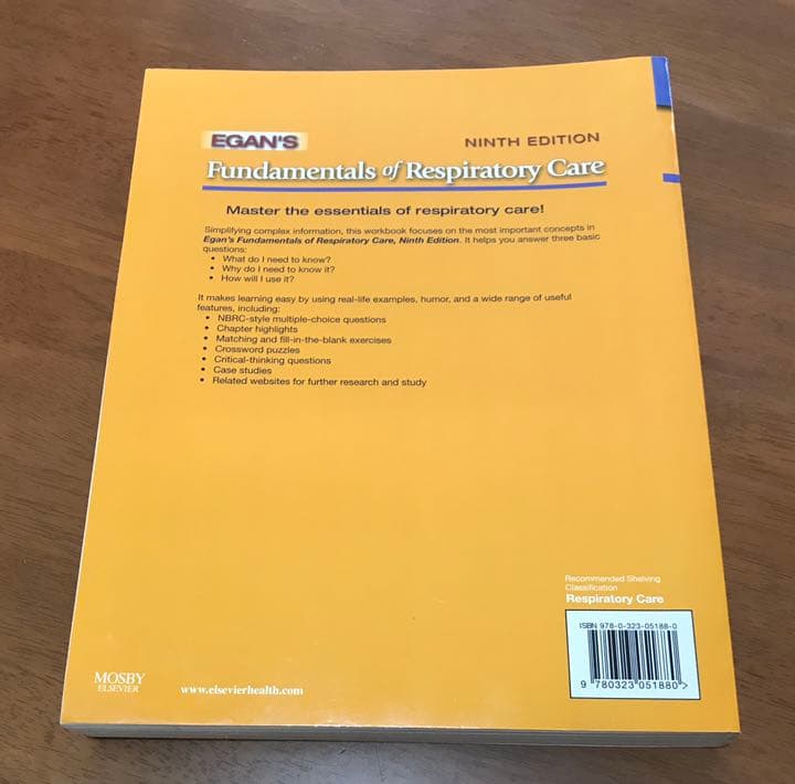 洋書 Egan's Fundamentals of Respiratory Care