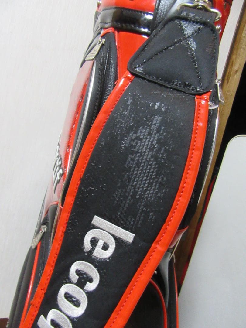 ★☆★ルコック★le coq sportif★ゴルフバック★フードなし★赤★☆★