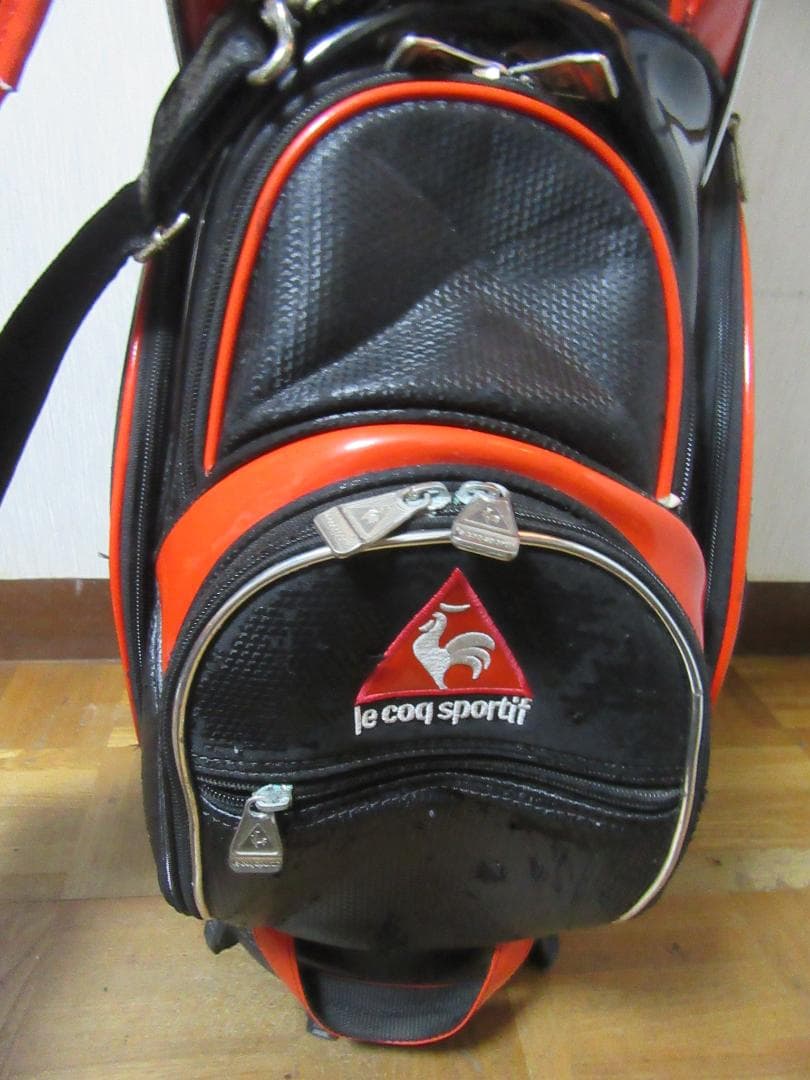 ★☆★ルコック★le coq sportif★ゴルフバック★フードなし★赤★☆★