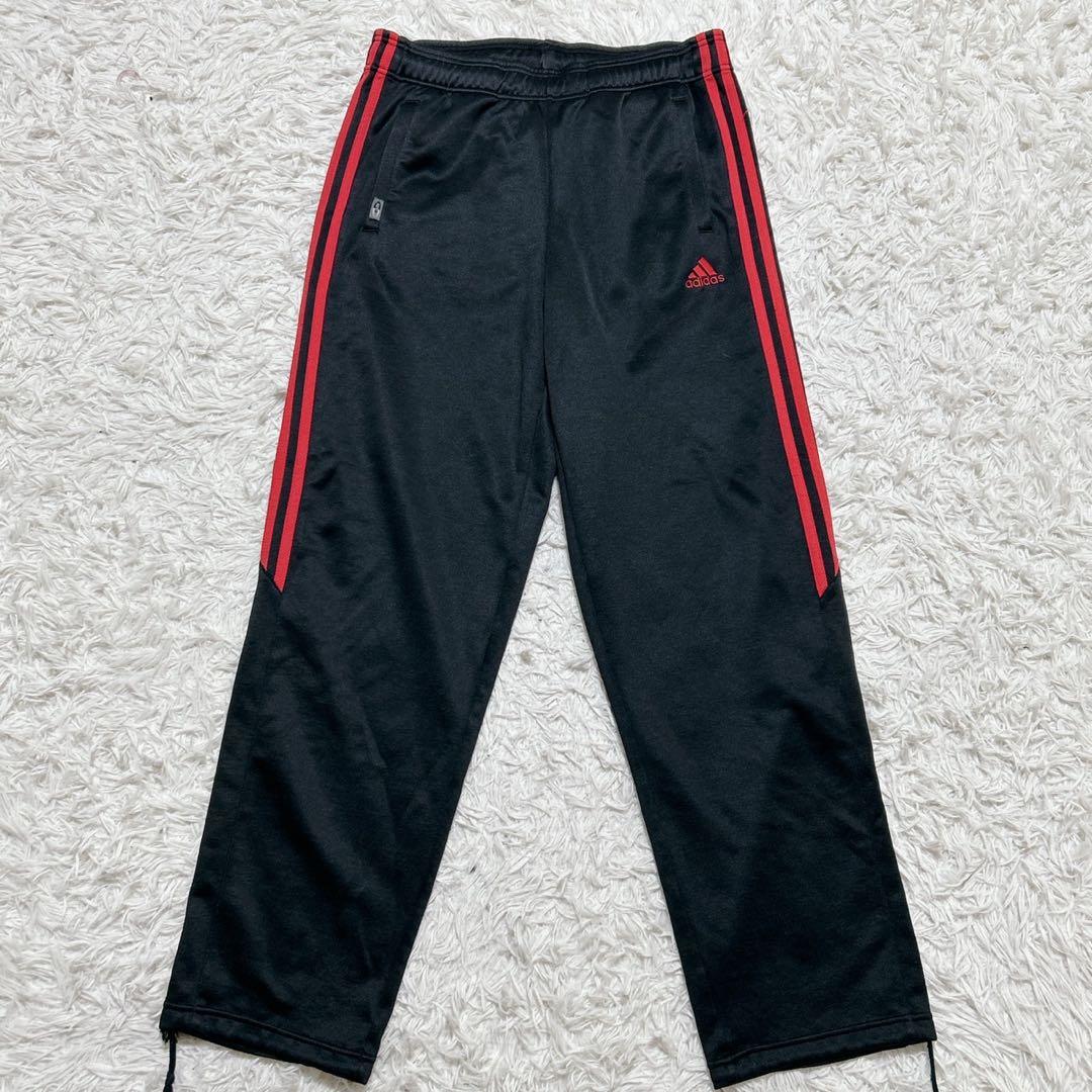 【2512】✨美品✨ adidas ジャージ上下セット　セットアップ　黒　赤