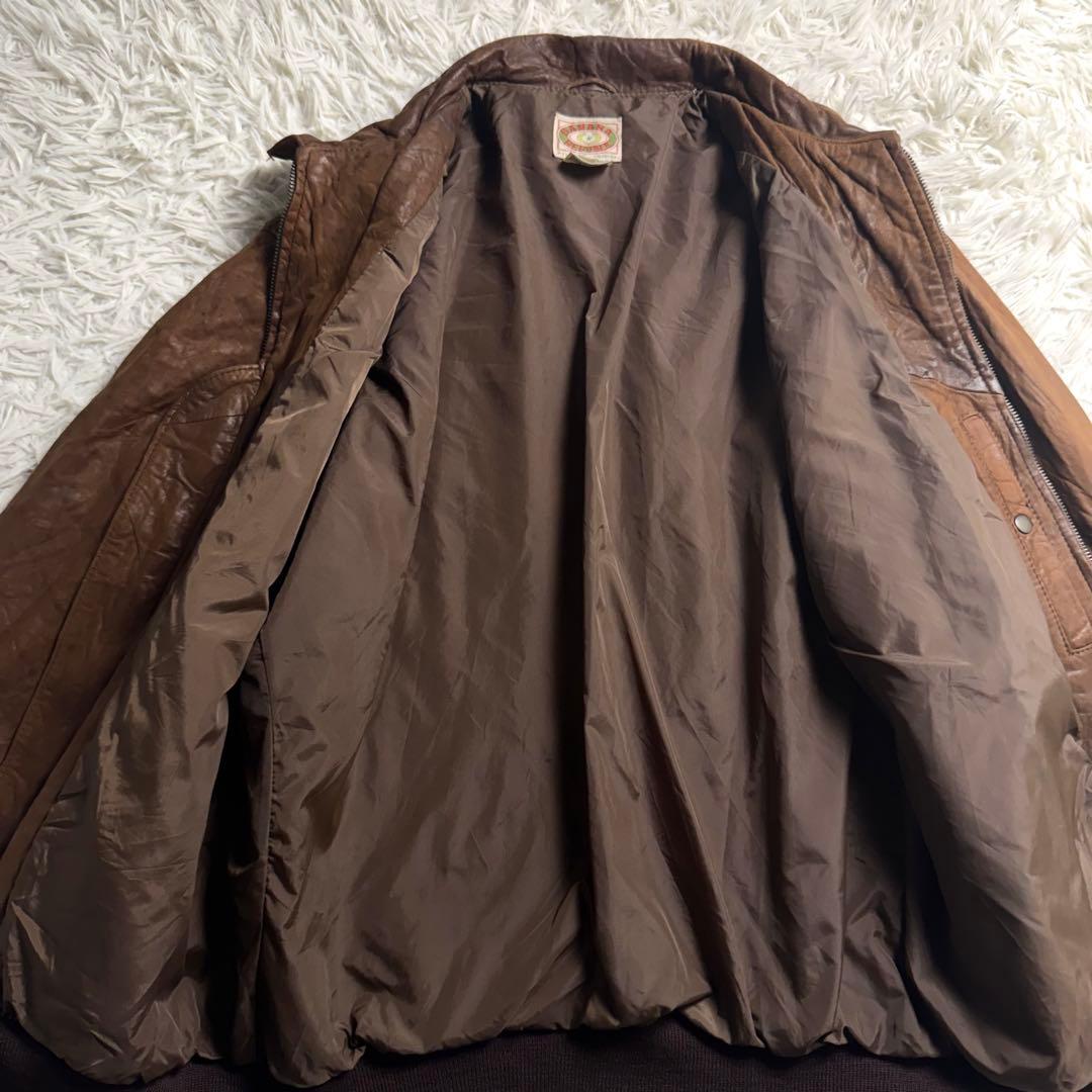 80s初期 BANANA REPUBLIC 初期タグ A-2 レザージャケット