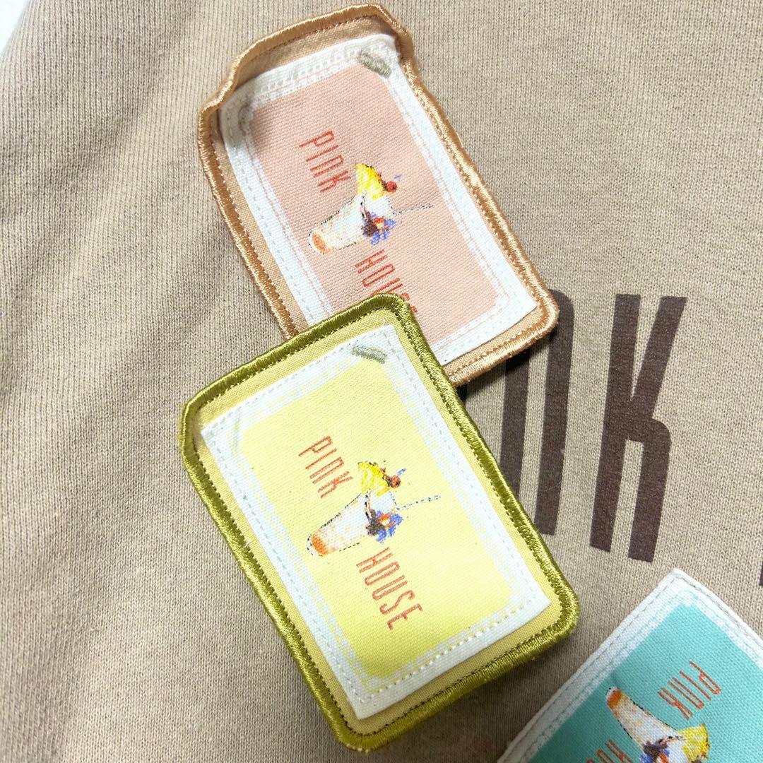 希少！PINK HOUSEピンクハウス スウェットパーカーワッペン2way レア