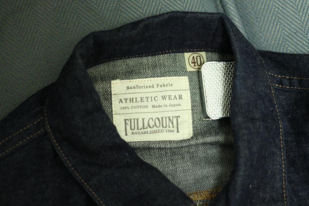 【未使用品】FULL COUNT 2974W ギャザー デニム ジャケット 40