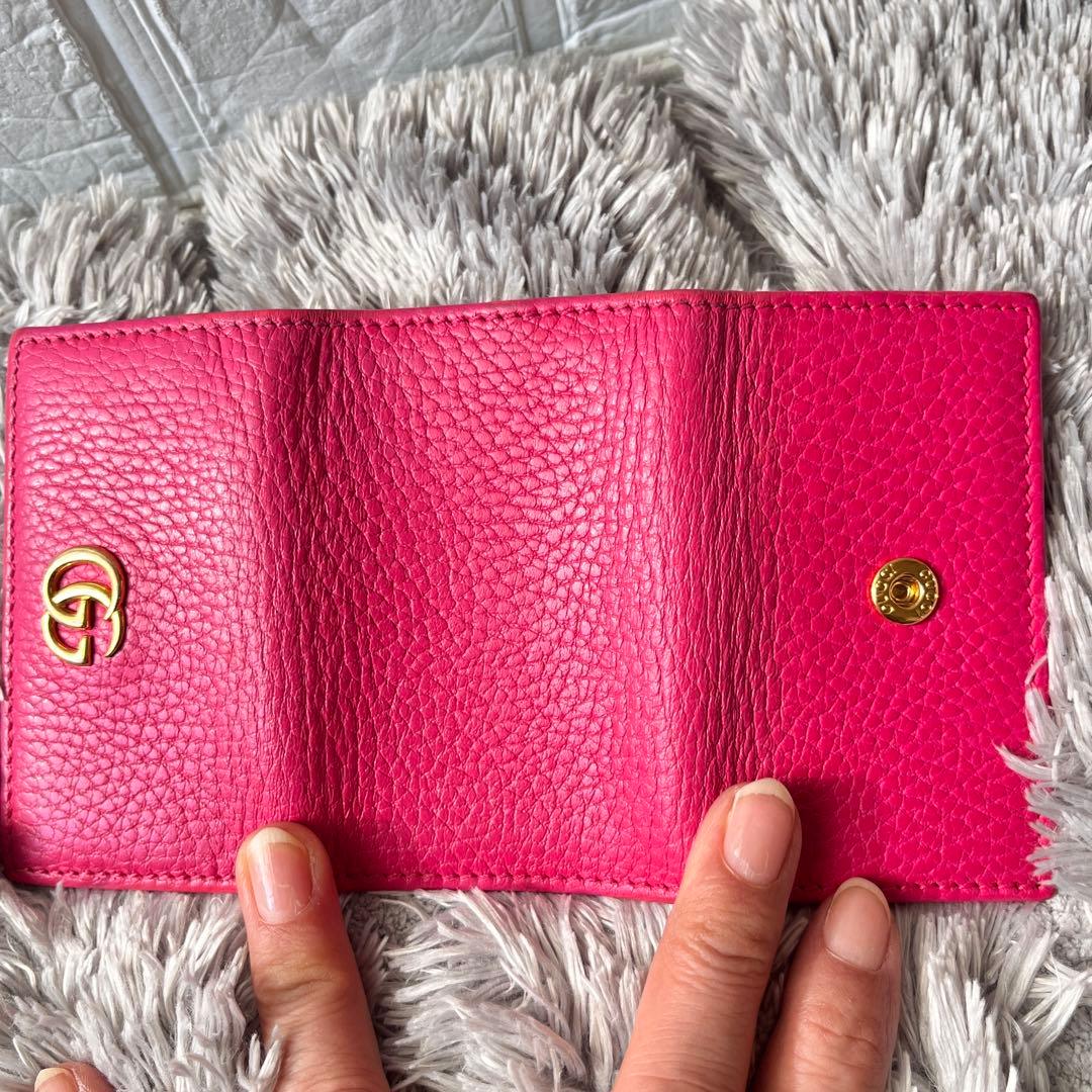 良品✨レアカラー　GUCCI キーケース　マーモント　シボ革　6連　レディース