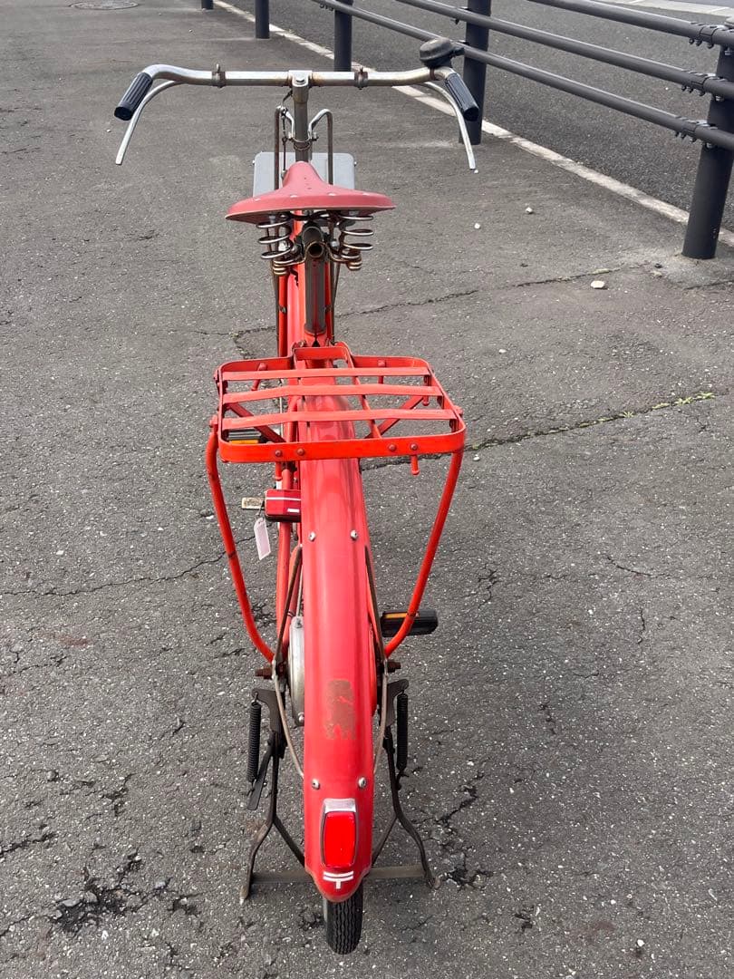 【希少】National 郵政自転車 〒マーク有ロッドブレーキ昭和レトロ 実用車