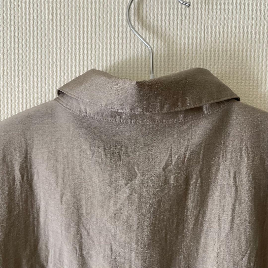 美品　ebure ティアードロングワンピース　グレージュ　サイズ36