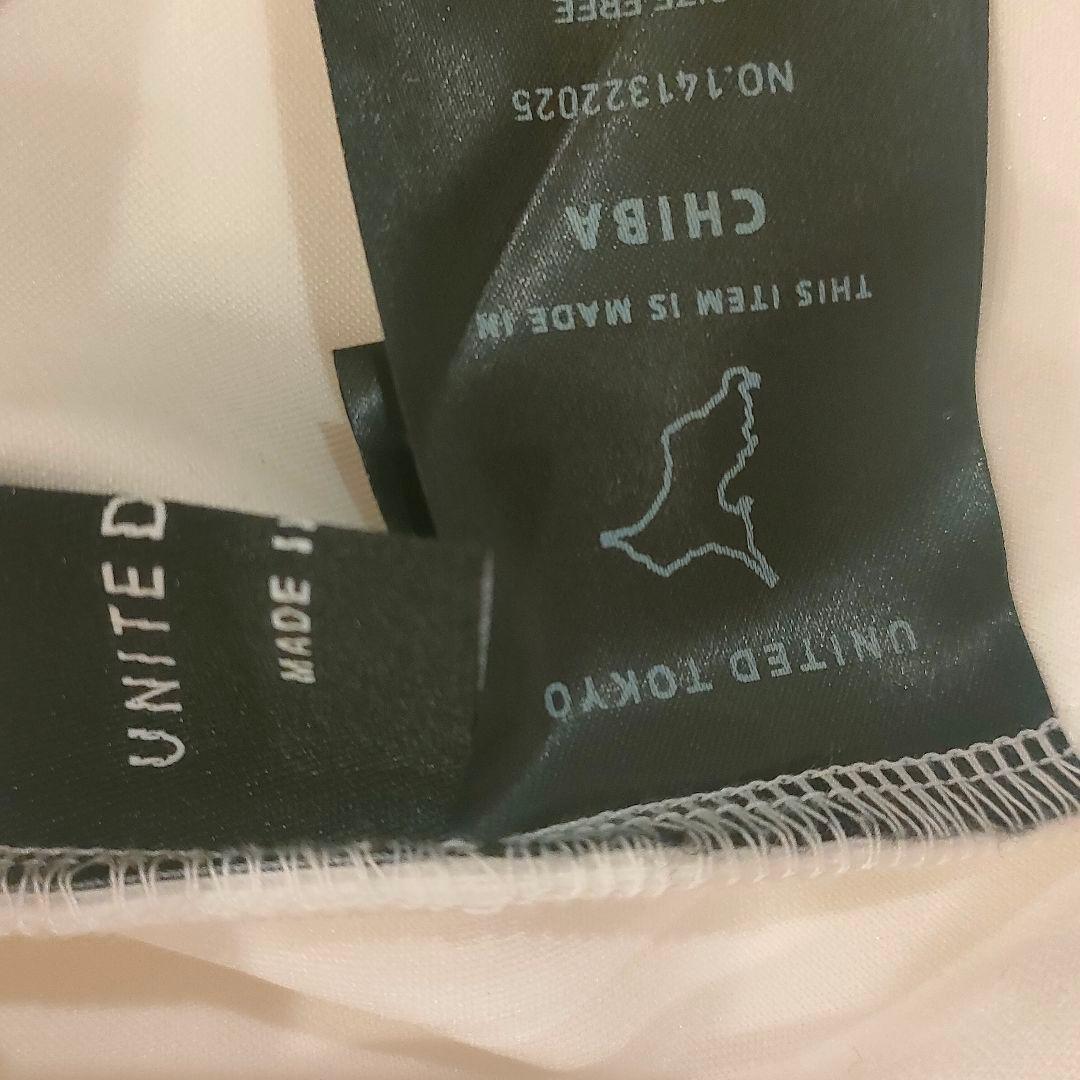 UNITED TOKYO/ショルダージップオープンパーカーホワイト フリーサイズ